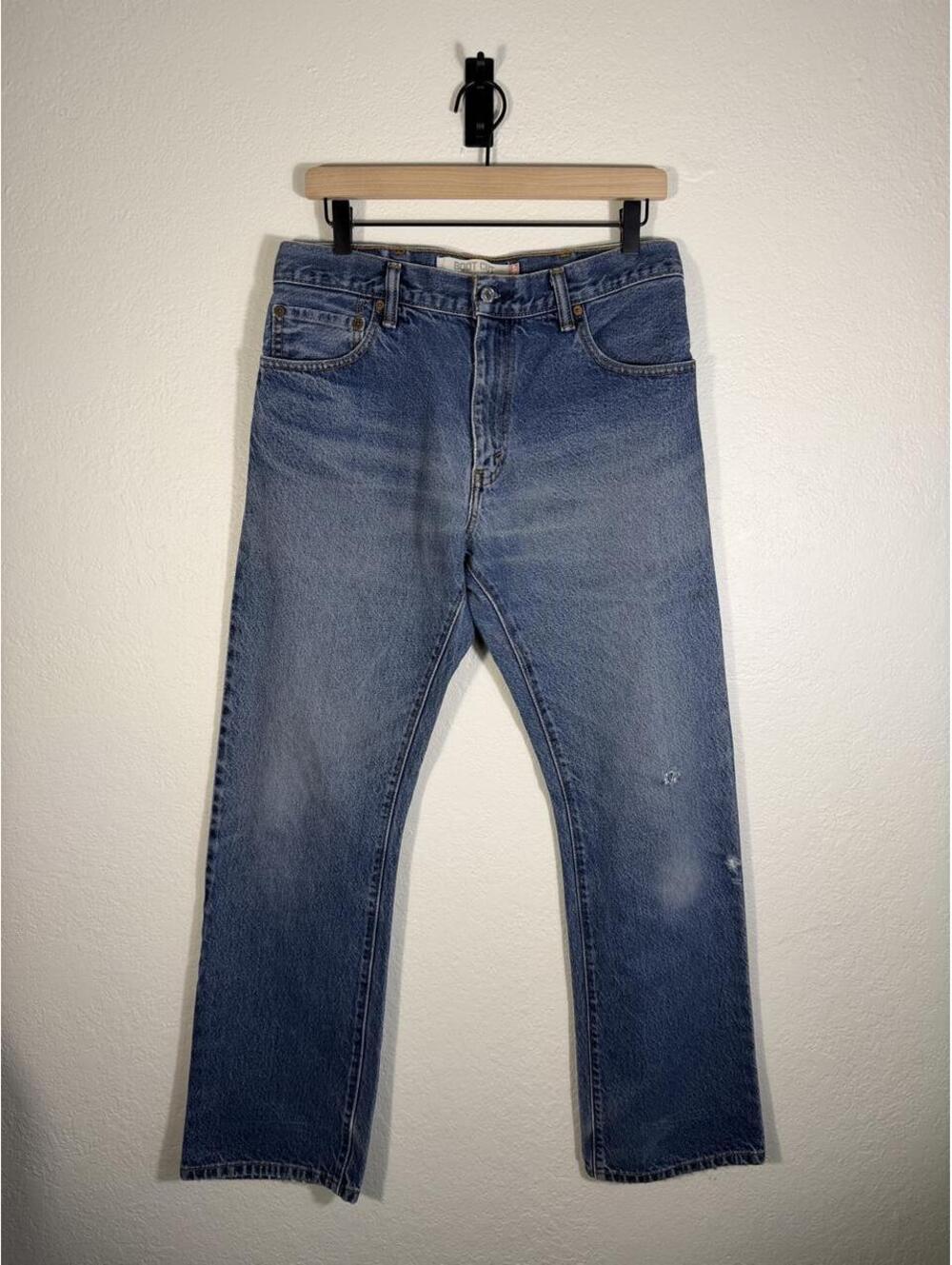 Levi's 517 Boot Cut Jeans Size W32 L32 Blue Denim